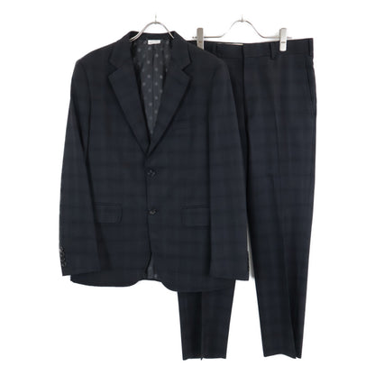 COMMEdesGARCONS HOMME DEUX コムデギャルソンオムドゥ DD-P002 ｸﾞﾚｰ ｳｰﾙ ﾁｪｯｸ 裏地ﾄﾞｯﾄ ｽｰﾂ スーツ セットアップ Ｍ