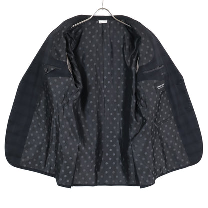 COMMEdesGARCONS HOMME DEUX コムデギャルソンオムドゥ DD-P002 ｸﾞﾚｰ ｳｰﾙ ﾁｪｯｸ 裏地ﾄﾞｯﾄ ｽｰﾂ スーツ セットアップ Ｍ