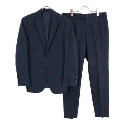 ARMANI COLLEZIONI アルマーニコレッツォーニ UCGME0 ﾈｲﾋﾞｰ ｳｰﾙｺｯﾄﾝ ｽｰﾂ スーツ セットアップ 48