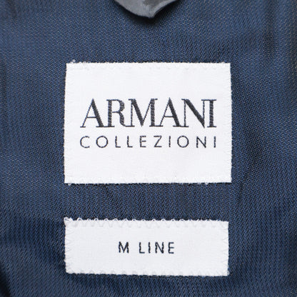 ARMANI COLLEZIONI アルマーニコレッツォーニ UCGME0 ﾈｲﾋﾞｰ ｳｰﾙｺｯﾄﾝ ｽｰﾂ スーツ セットアップ 48