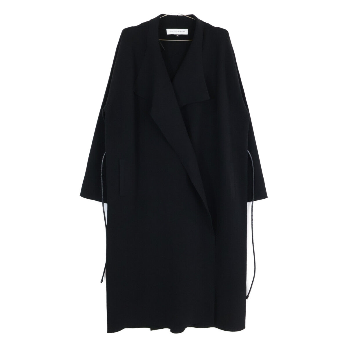 Adolfo Dominguez アドルフォドミンゲス 8445574284227 ﾌﾞﾗｯｸ ﾛﾝｸﾞｺｰﾄ コート Ｓ