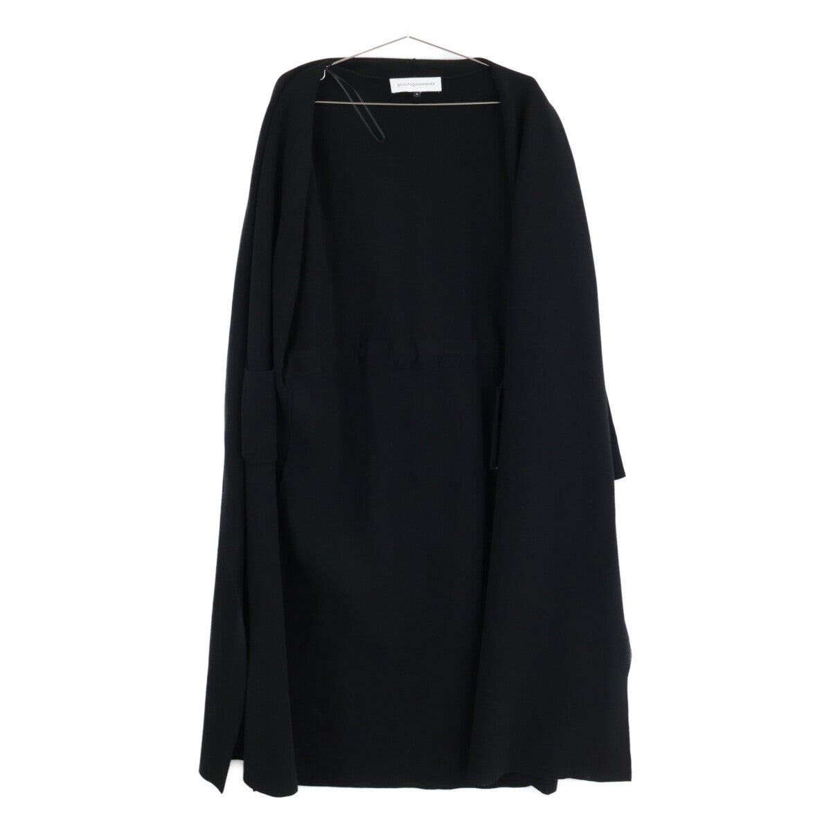 Adolfo Dominguez アドルフォドミンゲス 8445574284227 ﾌﾞﾗｯｸ ﾛﾝｸﾞｺｰﾄ コート Ｓ