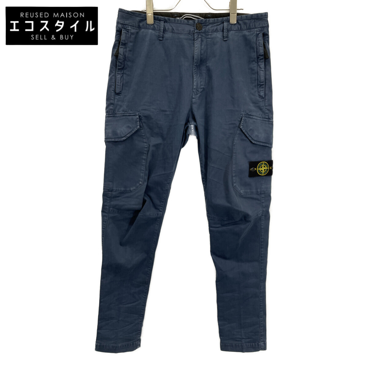 STONE ISLAND ストーンアイランド 20AW 721531304 ﾌﾞﾙｰ ｽﾄﾚｯﾁｶｰｺﾞﾊﾟﾝﾂ ボトムス 31