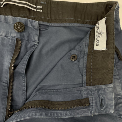 STONE ISLAND ストーンアイランド 20AW 721531304 ﾌﾞﾙｰ ｽﾄﾚｯﾁｶｰｺﾞﾊﾟﾝﾂ ボトムス 31