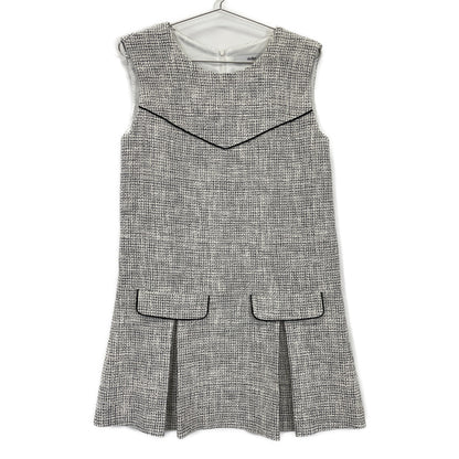 sheller シェリエ ﾎﾜｲﾄ SL172030606 ﾎﾞｯｸｽﾌﾟﾘｰﾂﾂｲｰﾄﾞﾐﾆﾄﾞﾚｽﾜﾝﾋﾟｰｽ ワンピース F