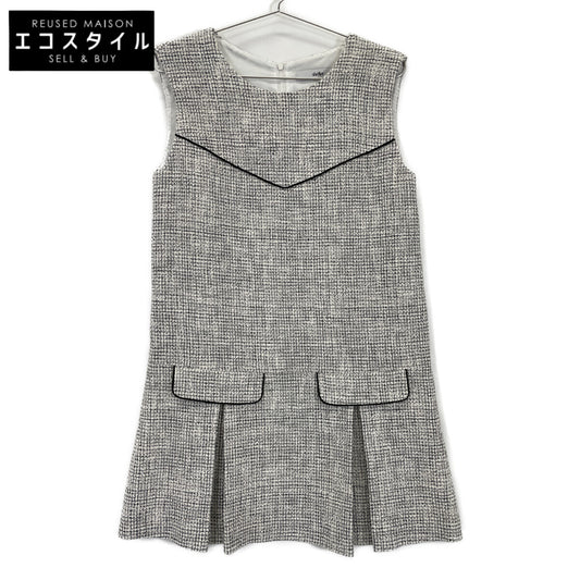 sheller シェリエ ﾎﾜｲﾄ SL172030606 ﾎﾞｯｸｽﾌﾟﾘｰﾂﾂｲｰﾄﾞﾐﾆﾄﾞﾚｽﾜﾝﾋﾟｰｽ ワンピース F