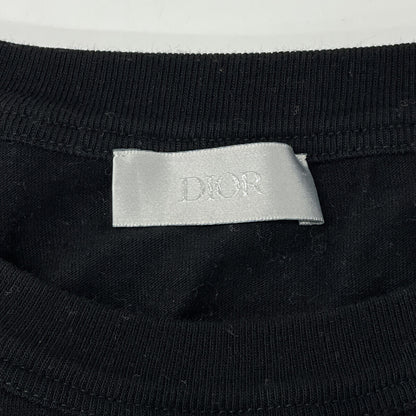 DIOR ディオール 413J642A0817 ﾌﾞﾗｯｸ 24SS ｺｯﾄﾝ ﾏﾙﾁｶﾗｰﾛｺﾞ 長袖Tｼｬﾂ トップス M