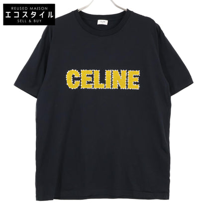 CELINE セリーヌ 2X15M671Q ﾌﾞﾗｯｸ ｸﾗｯｸﾛｺﾞｽﾄｰﾝﾃﾞｻﾞｲﾝTｼｬﾂ トップス Ｓ