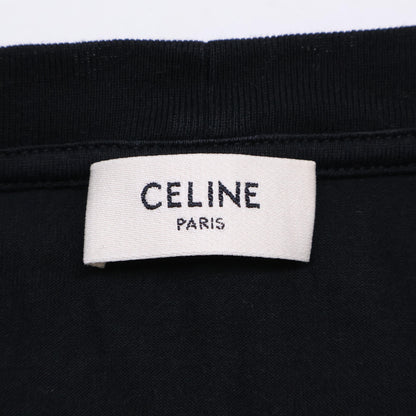 CELINE セリーヌ 2X15M671Q ﾌﾞﾗｯｸ ｸﾗｯｸﾛｺﾞｽﾄｰﾝﾃﾞｻﾞｲﾝTｼｬﾂ トップス Ｓ