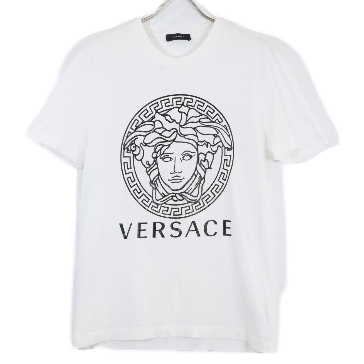 Versace ヴェルサーチ A89497S ﾎﾜｲﾄ ﾒﾃﾞｩｰｻ ﾌﾟﾘﾝﾄTｼｬﾂ トップス Ⅿ