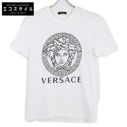 Versace ヴェルサーチ A89497S ﾎﾜｲﾄ ﾒﾃﾞｩｰｻ ﾌﾟﾘﾝﾄTｼｬﾂ トップス Ⅿ