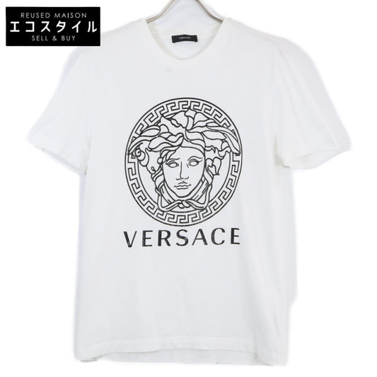 Versace ヴェルサーチ A89497S ﾎﾜｲﾄ ﾒﾃﾞｩｰｻ ﾌﾟﾘﾝﾄTｼｬﾂ トップス Ⅿ
