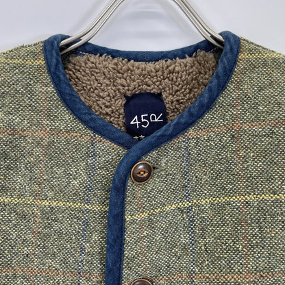 45R フォーティファイブ アール 7101070 ｶｰｷ ｺｯﾄﾝﾂｲｰﾄﾞ×ﾎﾞｱのｱﾆｰﾎﾞﾚﾛ ジャケット 2