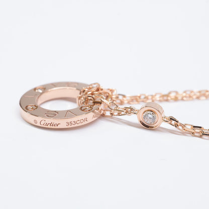 Cartier カルティエ 新品同様 750 2Pダイヤモンド ラブ サークル ブレスレット