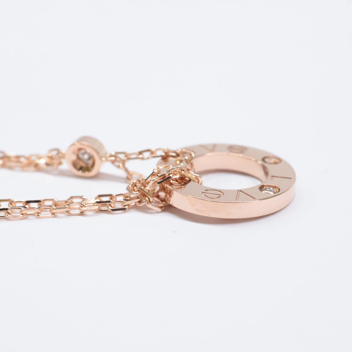 Cartier カルティエ 新品同様 750 2Pダイヤモンド ラブ サークル ブレスレット