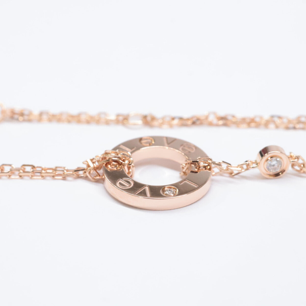 Cartier カルティエ 新品同様 750 2Pダイヤモンド ラブ サークル ブレスレット