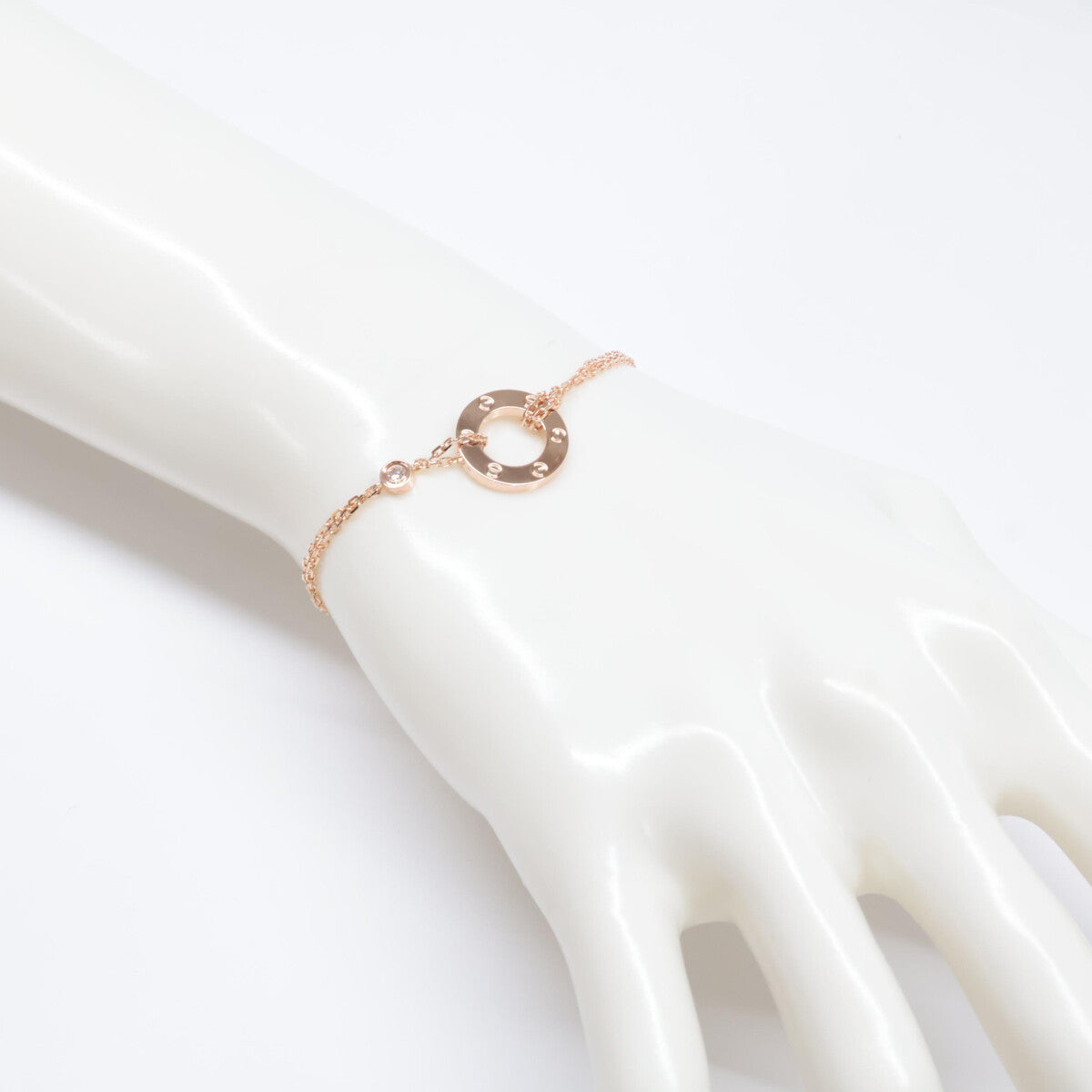 Cartier カルティエ 新品同様 750 2Pダイヤモンド ラブ サークル ブレスレット