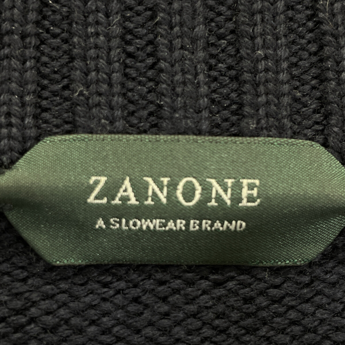 ZANONE ザノーネ 7ETJP4 ZC239 CHIOTO ﾈｲﾋﾞｰ ｽﾀﾝﾄﾞｶﾗｰ ﾆｯﾄｶｰﾃﾞｨｶﾞﾝ トップス 48