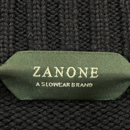 ZANONE ザノーネ 7ETJP4 ZC239 CHIOTO ﾈｲﾋﾞｰ ｽﾀﾝﾄﾞｶﾗｰ ﾆｯﾄｶｰﾃﾞｨｶﾞﾝ トップス 48