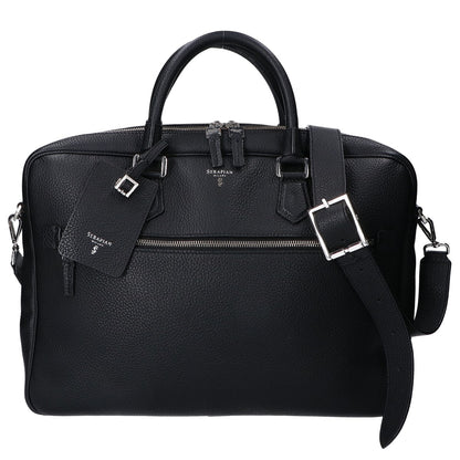 SERAPIAN セラピアン CACHEMIRE レザー製スリム ビジネスバッグ ブリーフケース