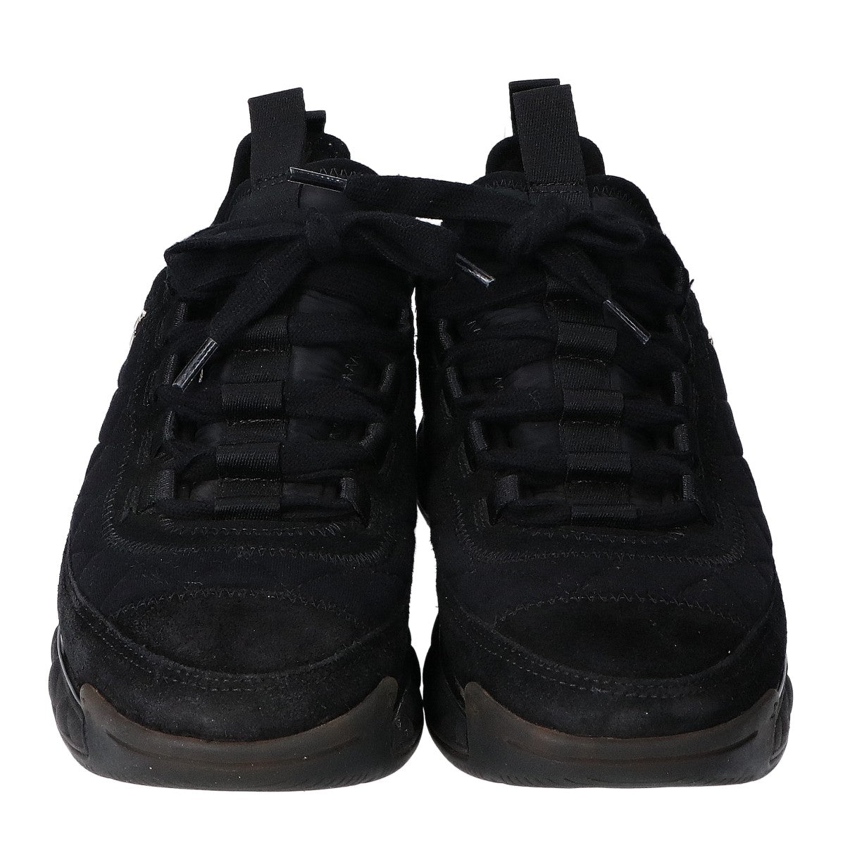 CHANEL シャネル G38501 ココマーク マトラッセ キルティング スエード スニーカー シューズ 36