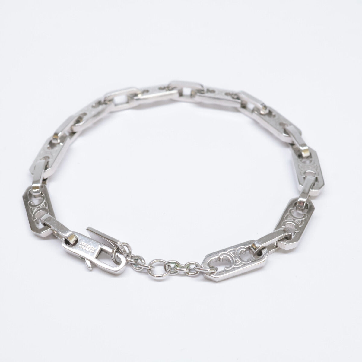 CELINE セリーヌ 461OK6BRA.36SI ロジウムフィニッシュ ブラス トリオンフ スモール オクタゴン ブレスレット