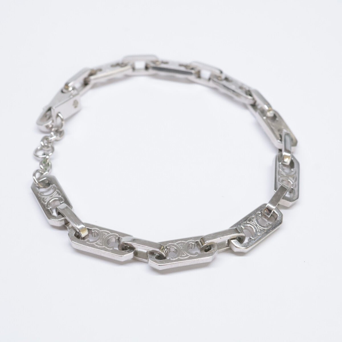 CELINE セリーヌ 461OK6BRA.36SI ロジウムフィニッシュ ブラス トリオンフ スモール オクタゴン ブレスレット