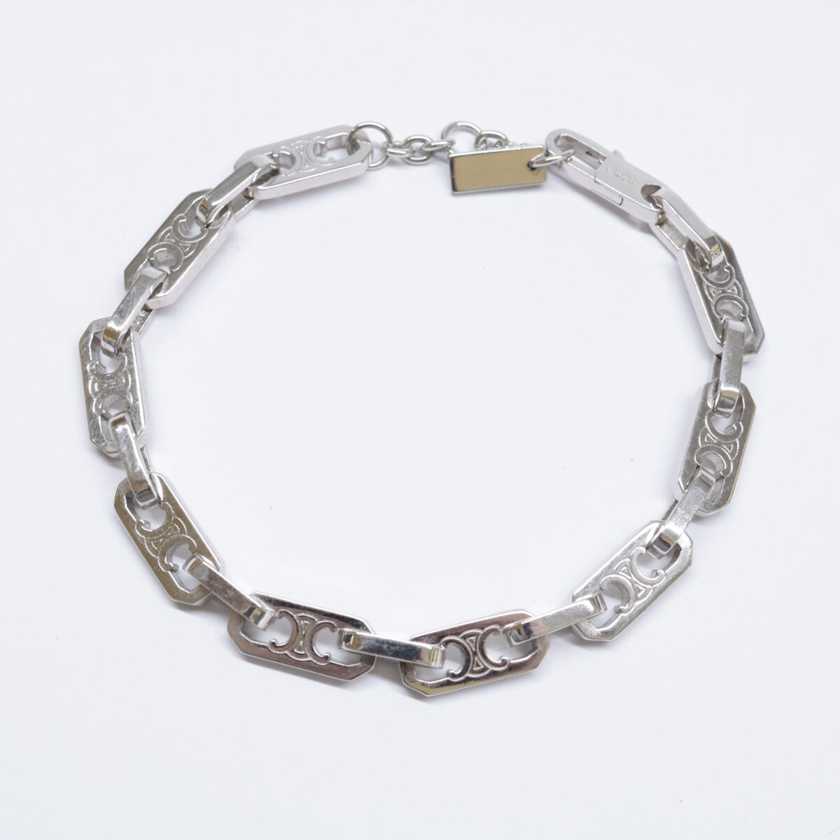 CELINE セリーヌ 461OK6BRA.36SI ロジウムフィニッシュ ブラス トリオンフ スモール オクタゴン ブレスレット