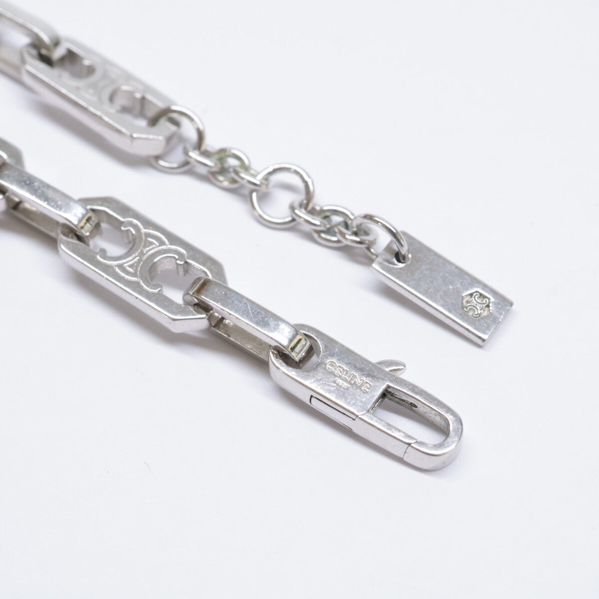 CELINE セリーヌ 461OK6BRA.36SI ロジウムフィニッシュ ブラス トリオンフ スモール オクタゴン ブレスレット