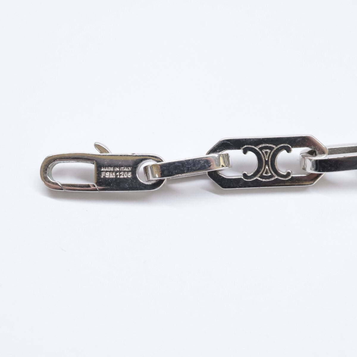 CELINE セリーヌ 461OK6BRA.36SI ロジウムフィニッシュ ブラス トリオンフ スモール オクタゴン ブレスレット