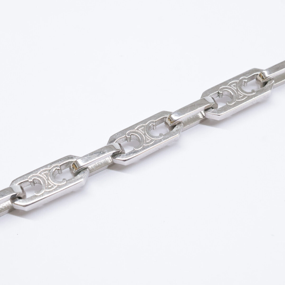 CELINE セリーヌ 461OK6BRA.36SI ロジウムフィニッシュ ブラス トリオンフ スモール オクタゴン ブレスレット