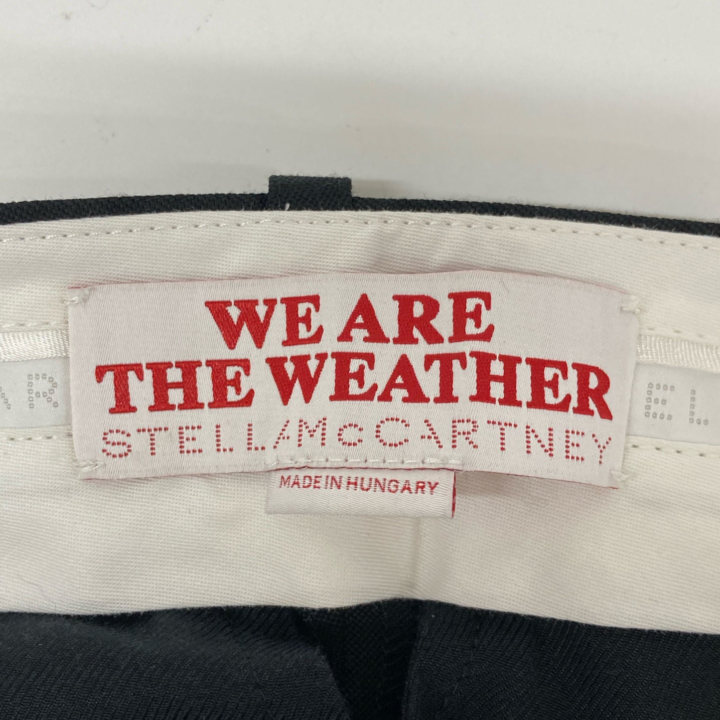 STELLA McCARTNEY ステラマッカートニー 【WE ARE THE WEATHER】ブラック サイドライン スラックスパンツ ボトムス 38