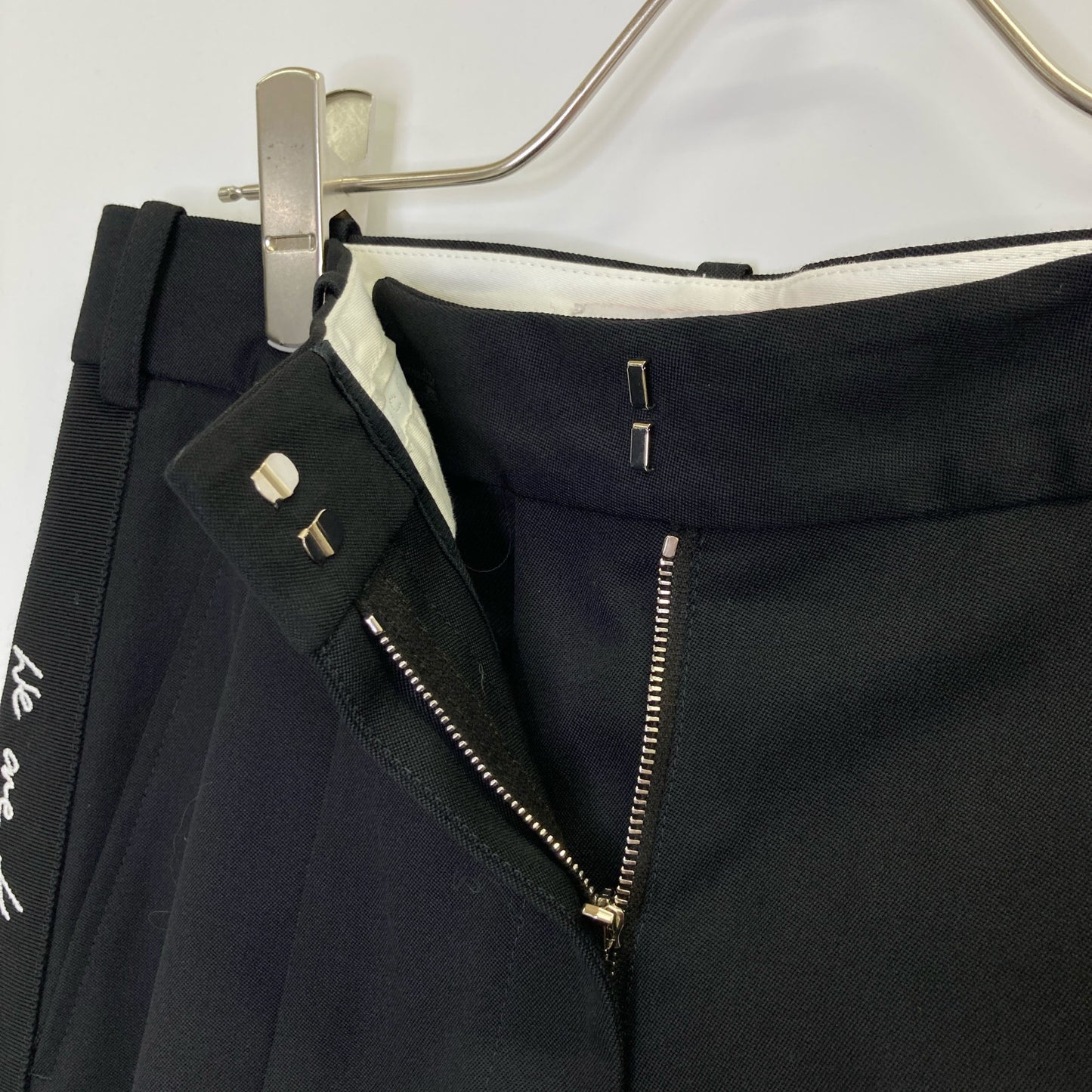 STELLA McCARTNEY ステラマッカートニー 【WE ARE THE WEATHER】ブラック サイドライン スラックスパンツ ボトムス 38