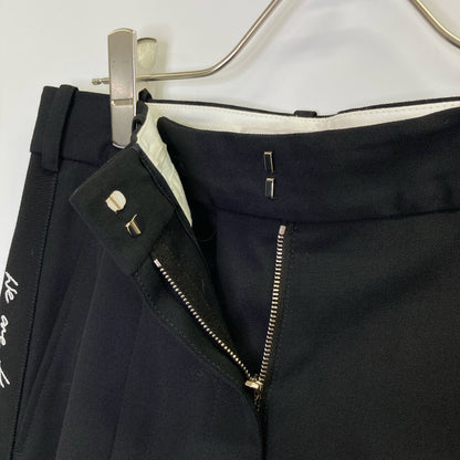 STELLA McCARTNEY ステラマッカートニー 【WE ARE THE WEATHER】ブラック サイドライン スラックスパンツ ボトムス 38