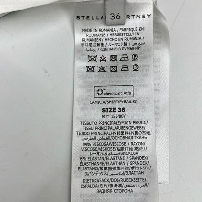 STELLA McCARTNEY ステラマッカートニー 22年 ﾎﾜｲ ﾌﾛｰﾗﾙ柄 長袖ｼｬﾂ 620031 トップス 36