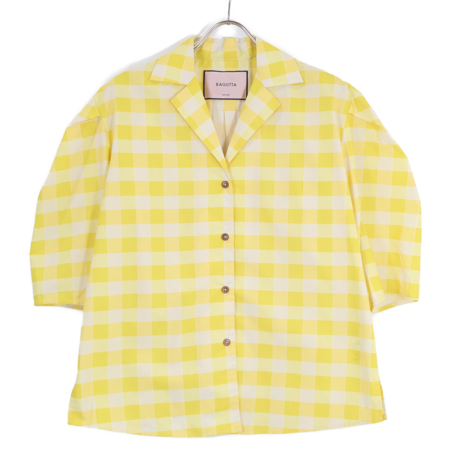 BAGUTTA バグッタ チェック柄 半袖シャツ トップス XS