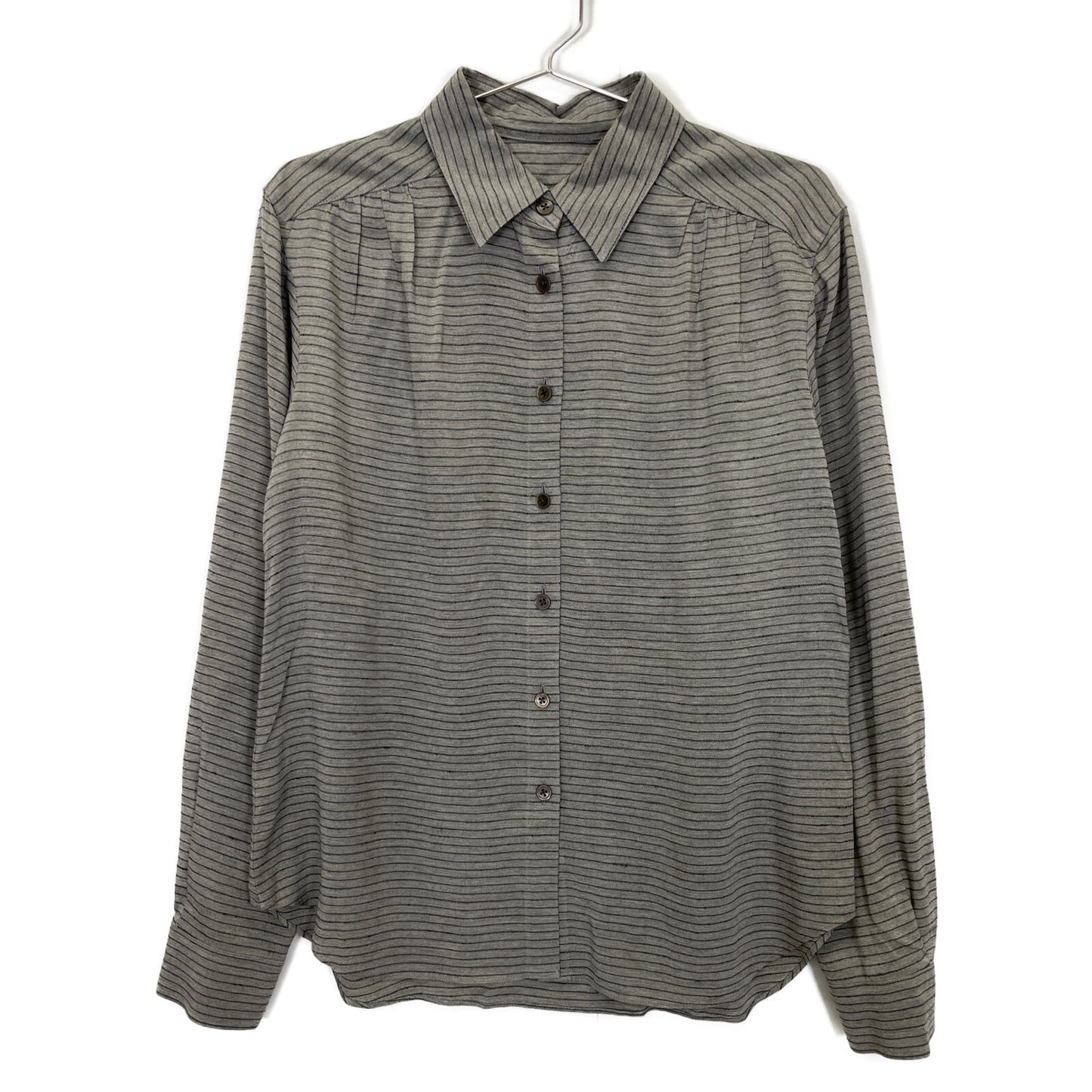 TAE ASHIDA タエアシダ ｸﾞﾚｰ ﾎﾞｰﾀﾞｰ ｼｬﾂ×ｽｶｰﾄ ｾｯﾄｱｯﾌﾟ スーツ セットアップ 11/F