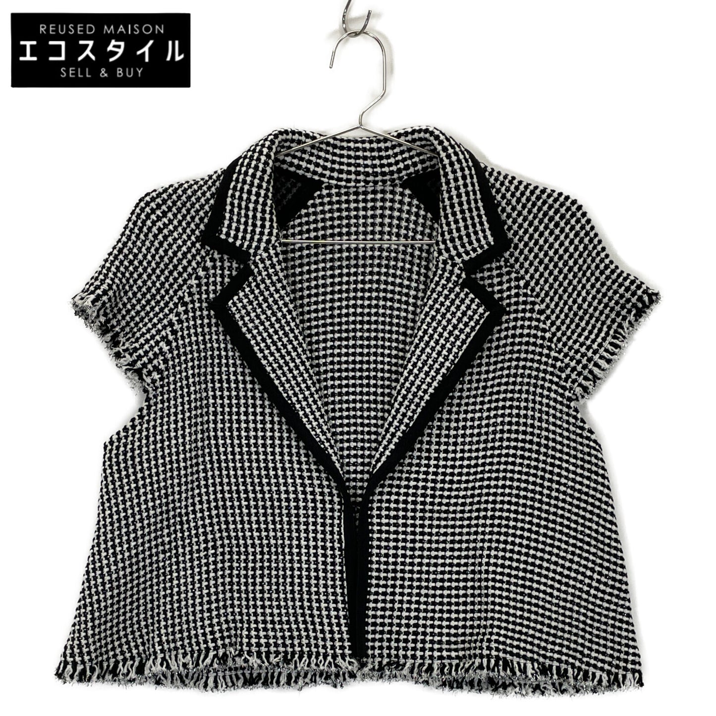 TAE ASHIDA タエアシダ ブラック×ホワイト ツイード ジャケット TJ0609 ジャケット 13