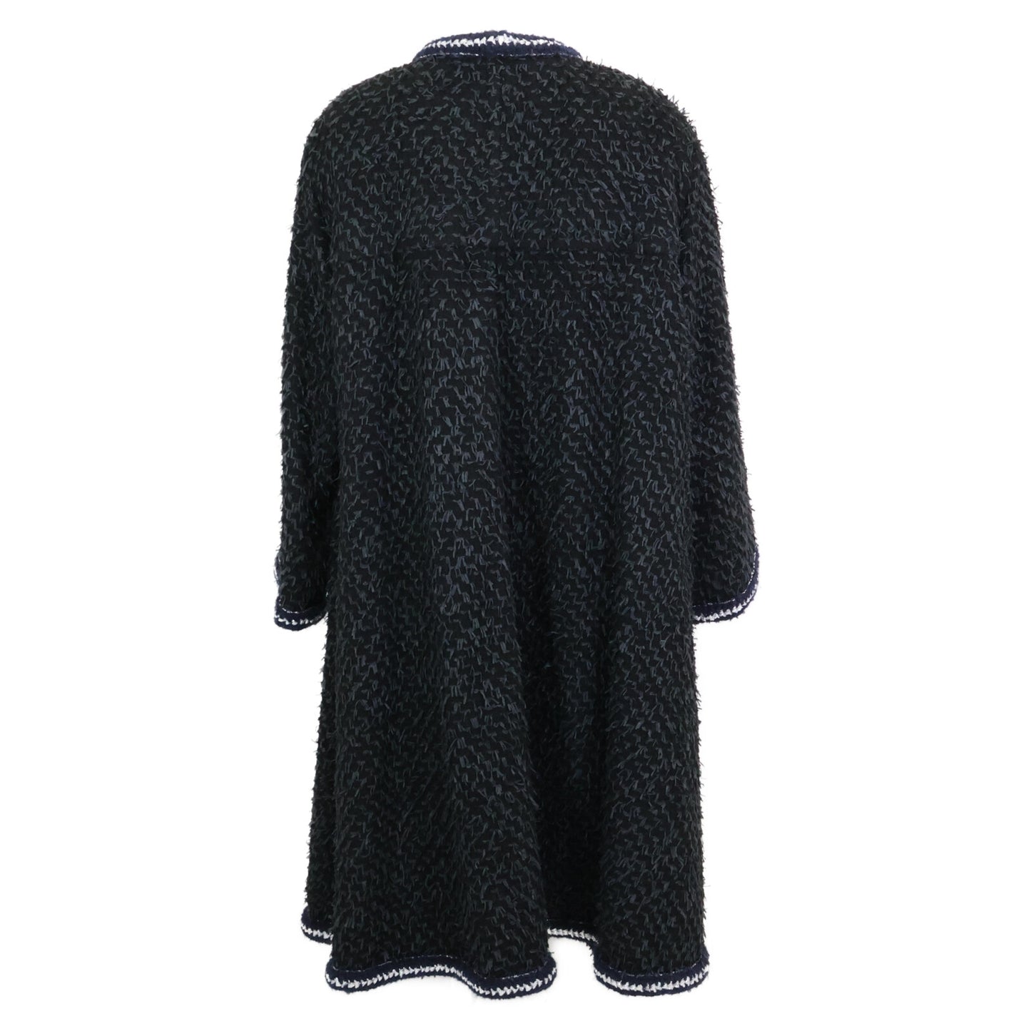 CHANEL シャネル 22AW P73170V64561 ビジューボタン ツイード ロング コート 36