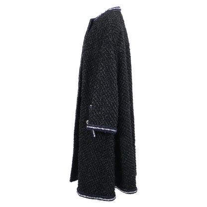 CHANEL シャネル 22AW P73170V64561 ビジューボタン ツイード ロング コート 36