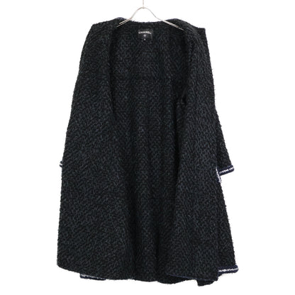 CHANEL シャネル 22AW P73170V64561 ビジューボタン ツイード ロング コート 36