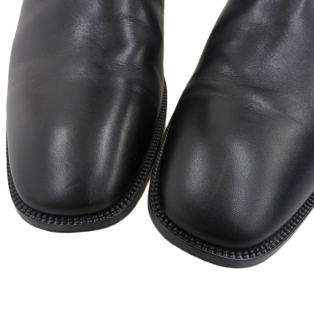 Christian Louboutin クリスチャンルブタン ストラップ ブーツ レザー×ツイード メンズ ブラック×グレー 43 シューズ 43