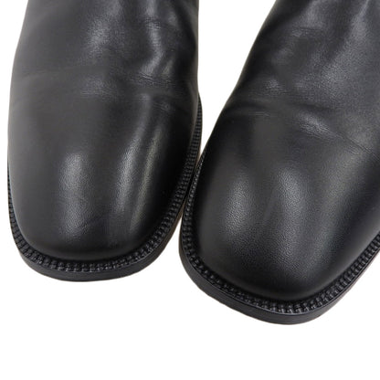 Christian Louboutin クリスチャンルブタン ストラップ ブーツ レザー×ツイード メンズ ブラック×グレー 43 シューズ 43