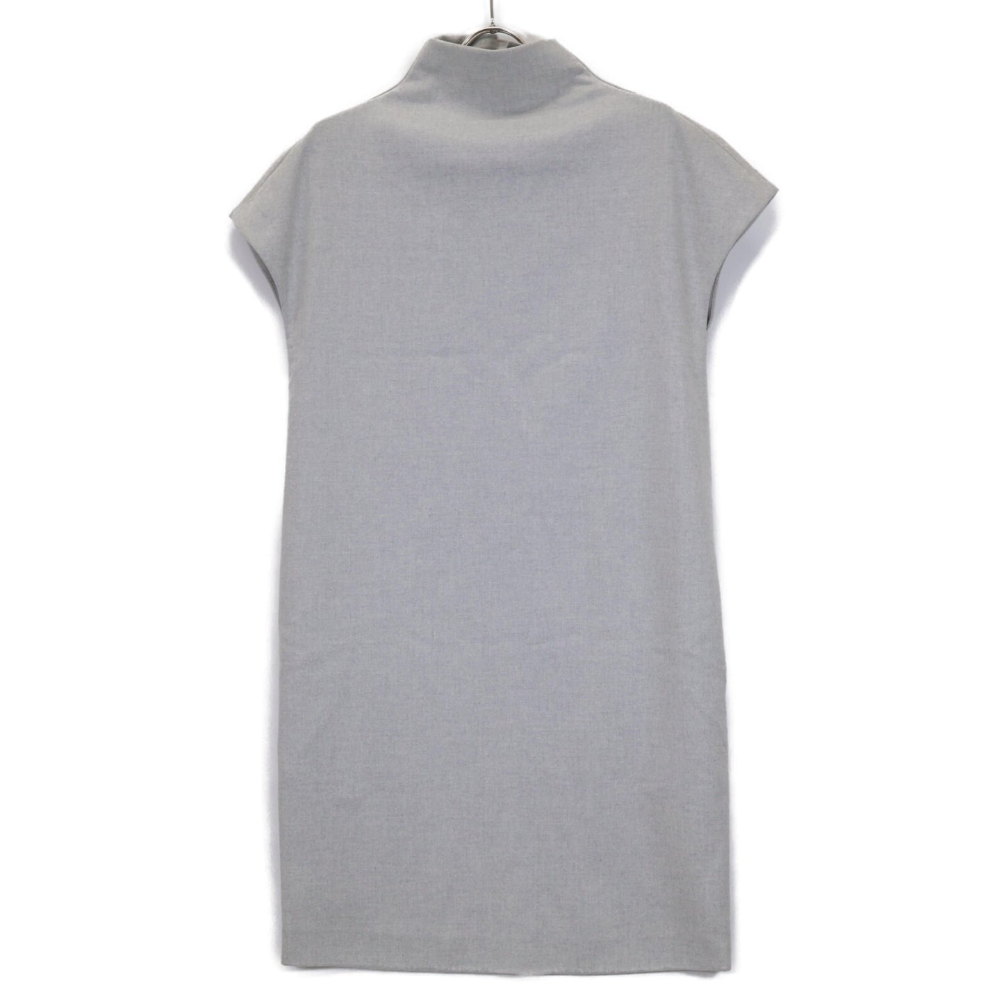 YOKOCHAN ヨーコチャン グレー YCD-314-128 モックネックワンピース ワンピース 38