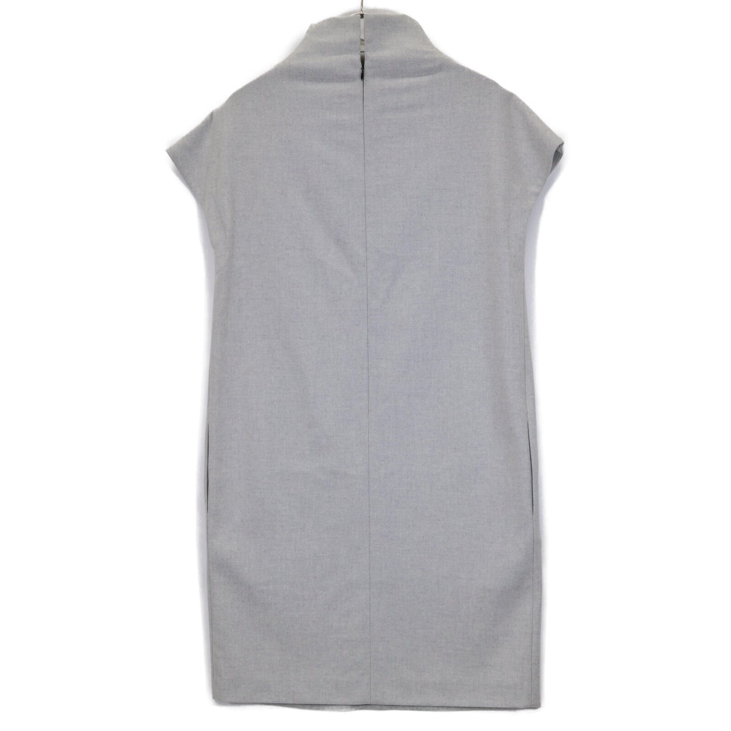 YOKOCHAN ヨーコチャン グレー YCD-314-128 モックネックワンピース ワンピース 38