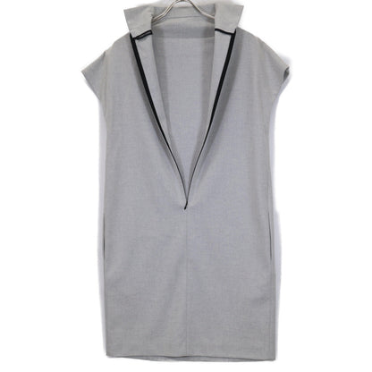 YOKOCHAN ヨーコチャン グレー YCD-314-128 モックネックワンピース ワンピース 38