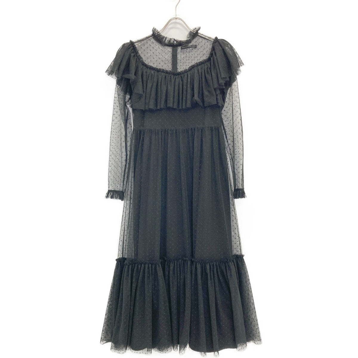 TSURU BY MARIKO OIKAWA ツルバイマリコオイカワ ﾌﾞﾗｯｸ DR-2230890 ﾚｰｽ ﾜﾝﾋﾟｰｽ ワンピース 表記なし