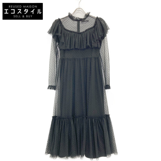 TSURU BY MARIKO OIKAWA ツルバイマリコオイカワ ﾌﾞﾗｯｸ DR-2230890 ﾚｰｽ ﾜﾝﾋﾟｰｽ ワンピース 表記なし