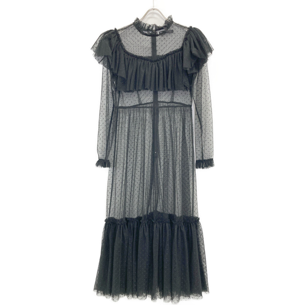 TSURU BY MARIKO OIKAWA ツルバイマリコオイカワ ﾌﾞﾗｯｸ DR-2230890 ﾚｰｽ ﾜﾝﾋﾟｰｽ ワンピース 表記なし