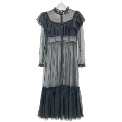 TSURU BY MARIKO OIKAWA ツルバイマリコオイカワ ﾌﾞﾗｯｸ DR-2230890 ﾚｰｽ ﾜﾝﾋﾟｰｽ ワンピース 表記なし